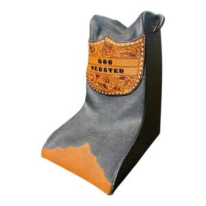 Vintage Ryon Saddle & Ranch Supply Cowboy Boot Shaped Traveling Bag (Rare)